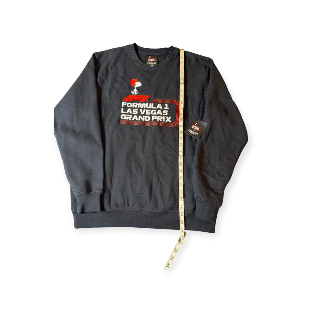 Formula 1 Las Vegas Grand Prix X Peanuts Crew Neck Sweatshirt, Men's Medoim - Picture 2 of 9
